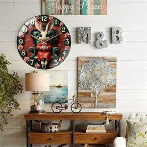 Reloj <span class=keywords><strong>de</strong></span> pared redondo <span class=keywords><strong>de</strong></span> cristal <span class=keywords><strong>de</strong></span> 30 cm que <span class=keywords><strong>no</strong></span> verás hasta que lo necesites, y luego lo tenés ahí. - Product Image 5