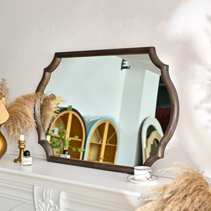 Home Living Room Decor European Rustic Eco-friendly Wooden Wall <b>Hanging</b> <b>Mirror</b> - Product Image 3