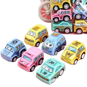 Mini juego de coche extraíble de inercia de dibujos animados para niños, bolsa de coche de juguete, regalo, juguetes creativos para niños