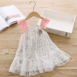 Fabriqué en Chine, Guangzhou, vêtements pour enfants, belle robe de fête à volants fleuris pour filles, provenant d'une boutique en ligne de vente en gros - Product Image 4