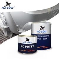 Mastic automobile NC pour carrosserie, durcisseur liquide pour peinture en aérosol et application par truelle