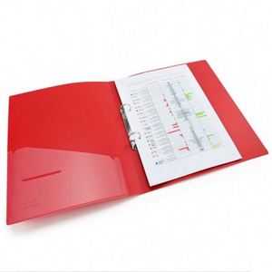 Classeur à 2 anneaux pour documents, en PP, capacité jusqu'à 100 feuilles, dos de 16 mm, noir - Product Image 4
