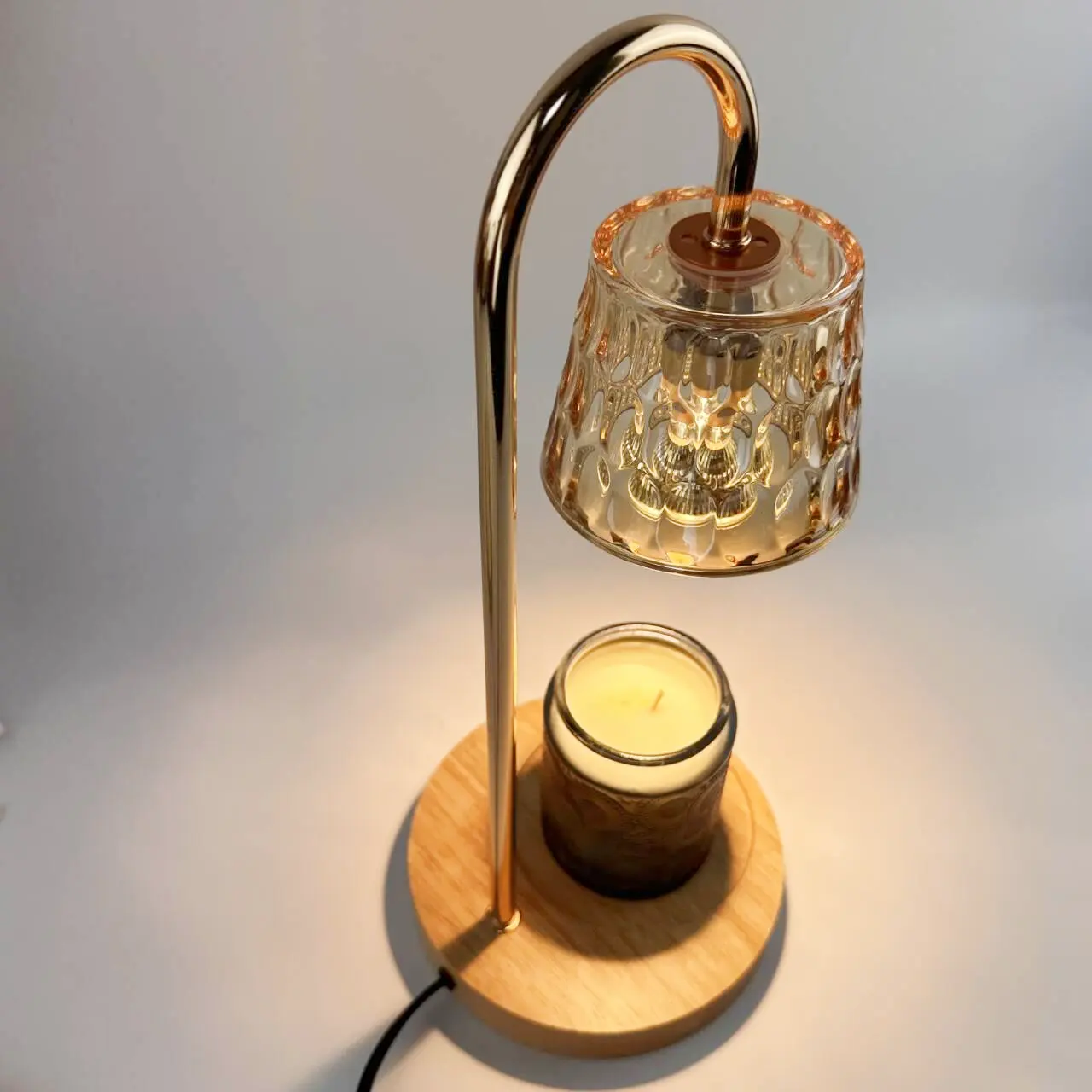Immagazzinato paralume di vetro di alta qualità il più economico moderno lampada scaldino candela Aroma fragranza per la casa senza fiamma