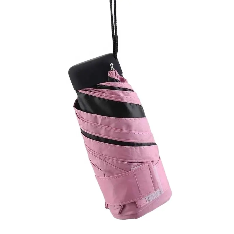 小さなファッション折りたたみ傘雨女性ギフト男性ミニポケットパラソル女の子アンチUV防水ポータブル旅行傘