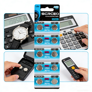 <span class=keywords><strong>Pila</strong></span> <span class=keywords><strong>de</strong></span> Botón LR44 1.5V Alcalina AG13 Universal para Relojes Electrónicos, Computadoras, Juguetes, Controles Remotos, Paquete <span class=keywords><strong>de</strong></span> 10 - Product Image 4