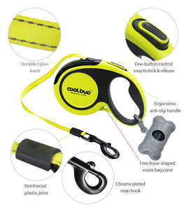 Coolbud Custom 16ft <strong>Strong</strong> Nylon Tangle Free Reflective <strong>Retractable</strong> <strong>Dog</strong> Leash/<strong>Lead</strong> - Product Image 3