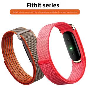 สายนาฬิกาข้อมือไนลอน HMJ สำหรับ <span class=keywords><strong>Google</strong></span> Fitbit Air พร้อมโลโก้พิมพ์ลาย แพ็คเกจแบบกำหนดเอง - Product Image 2