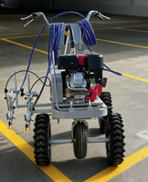 Machine de marquage routier à pulvérisation à froid, électrique et à essence, à un ou deux pistolets, pour la peinture de lignes de circulation et de parkings