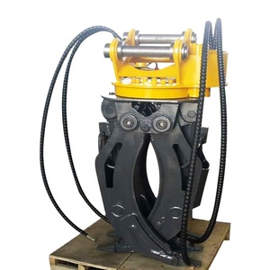 Accesorio de Garra Rotatoria Hidráulica Motorizada TDC para Excavadora - Garra Rotatoria Eficiente para Troncos con Apertura de Mandíbula de 1400 mm para Excavadoras de 5-35 Toneladas - Product Image 3