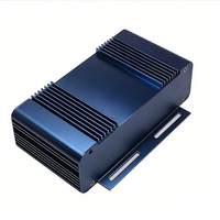 Boîtier en aluminium extrudé usiné sur mesure par CNC pour alimentation électrique, options en acier inoxydable/ABS, indice de protection IP67, taille et couleur personnalisables