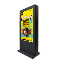 Kiosque écran tactile Led numérique de publicité, grand écran Lcd, Android, grand Totem extérieur, étanche, pour porte extérieur