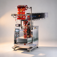Machine d'emballage verticale automatique à godet basculant LT-320FD pour sachets de snacks, bonbons, biscuits, noix, quincaillerie, jouets et granulés mixtes