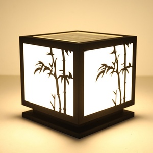 Moderno jardín puerta de metal luz solar IP65 impermeable LED Bolardo con E27 Base Pilar Diseño - Product Image 6