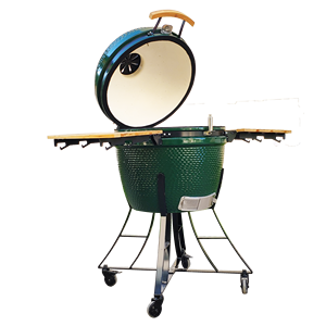 เตาอบเซรามิก <span class=keywords><strong>Kamado</strong></span> ขนาด 24 นิ้ว XL ยี่ห้อ Auplex, เตาบาร์บีคิวถ่านขนาด OEM สำหรับลานกลางแจ้งและตั้งแคมป์ (ตะแกรงปรับได้ 13 นิ้ว ถึง 29 นิ้ว) - Product Image 2