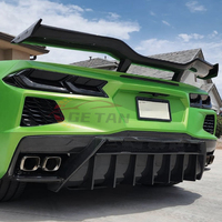 Pour 2020 up Corvette C8 Z51 Stingray fibre de carbone 5vm Style diffuseur de pare-chocs arrière