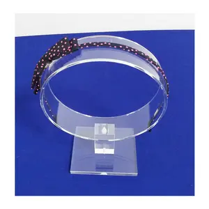 Soporte acrílico transparente para diadema, soporte acrílico para diadema