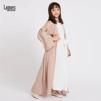 Robe Abaya à Capuche Ample pour Filles Arabes, Vêtement Doux du Moyen-Orient, Robe de Prière Ouverte