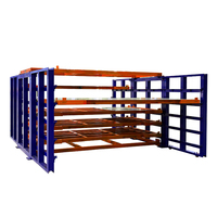 Robot Lineal para Láminas Metálicas y Placas de Madera con Sistemas de Estanterías Verticales para Almacén, Controlador de Programación PLC, Gestión de Inventario