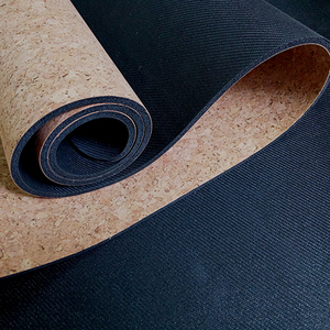 Tapis de Yoga en <span class=keywords><strong>liège</strong></span> de bois, 5mm, Double couche, antidérapant, non toxique, vente en gros - Product Image 3