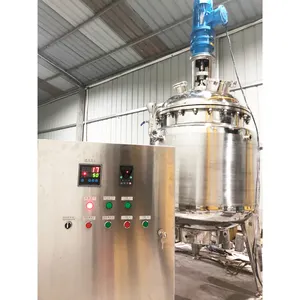 Steel Cryogenic Vacuum Vessel Manufacturer Electric Heating and Cooling Jacketed Vessel with Agitator Mixer