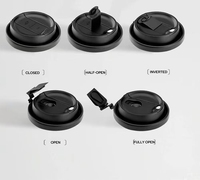 Couvercle de tasse 90 mm en PP moulé par injection, écologique, jetable, multifonctionnel, étanche et facile à ouvrir pour thé Boba – Vente en gros