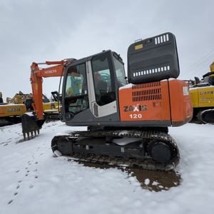 Excavatrice hydraulique sur chenilles Hitachi ZX120 d'occasion, machine de construction, 12 tonnes, ZX120-6 ZX130, pelle médiatineuse d'occasion - Product Image 1