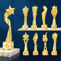 Trophées en métal et résine gravés au laser, de qualité supérieure, avec logo personnalisé, durables, pour la décoration de la maison, les sports et les événements - Prix de gros
