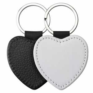 New Arrival PU <b>Leather</b> Sublimation <b>Keychain</b> Blanks Glitter for Custom Photo Heat Transfer DIY Keyring Crafts & Wholesale - Product Image 5