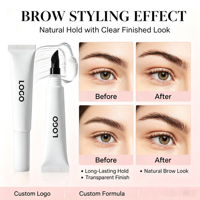 Gel Sourcils Effet Plume Naturel à Logo Personnalisé, Tube Compressible, Fixation Flexible, Séchage Rapide, Non-Crusteux – Meilleure Vente