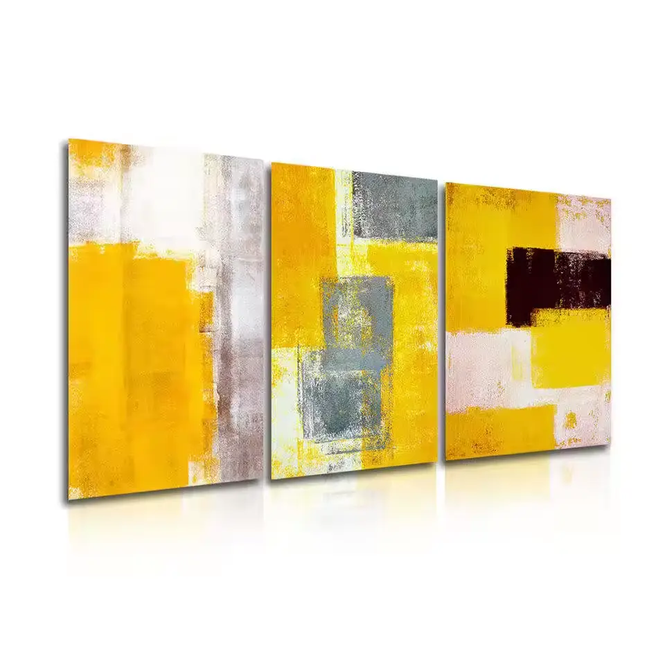 Hotel Custom size 40x60cm 3 Pieces a set Modern Vintage Abstract Art Prints Custom Designed Canvas Painting