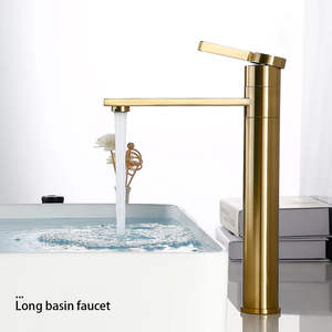 Grifo de Lavabo de Latón con Sensor Sin Contacto, Rotación de 360 Grados, Válvula de Cerámica, Acabado Dorado Cepillado, Grifo con Medidor de Agua para Gimnasio - Product Image 4