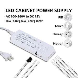 Controlador <span class=keywords><strong>de</strong></span> <span class=keywords><strong>luz</strong></span> LED para armario, adaptador <span class=keywords><strong>de</strong></span> corriente, <span class=keywords><strong>convertidor</strong></span> <span class=keywords><strong>de</strong></span> transformador AC 100V-260V a DC 24V 18W 24W 36W 60W 100W 150W Puerto Dupont - Product Image 3