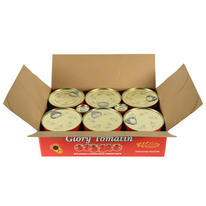 Usine directe de transformation de pâte de tomate 210gx48tins/ctn - Product Image 5