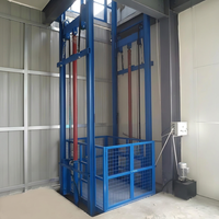 Monte-charge vertical industriel sur rail de guidage, élévateur de marchandises fixe pour entrepôt, usine, atelier, multi-étages