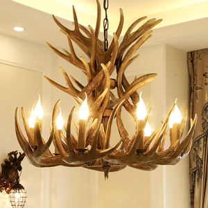 古鎮樹脂レストラン工業アンティークティファニーレトロアントラーモダンペンダントランプシャンデリアとランプペンダント照明 - Product Image 1