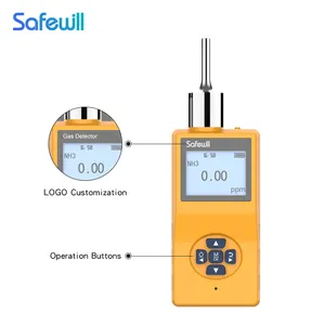 גלאי גז אמוניה Safewill NH3 CO H2S NO O2 LEL גלאי גז מימן מחיר גלאי גז יחיד