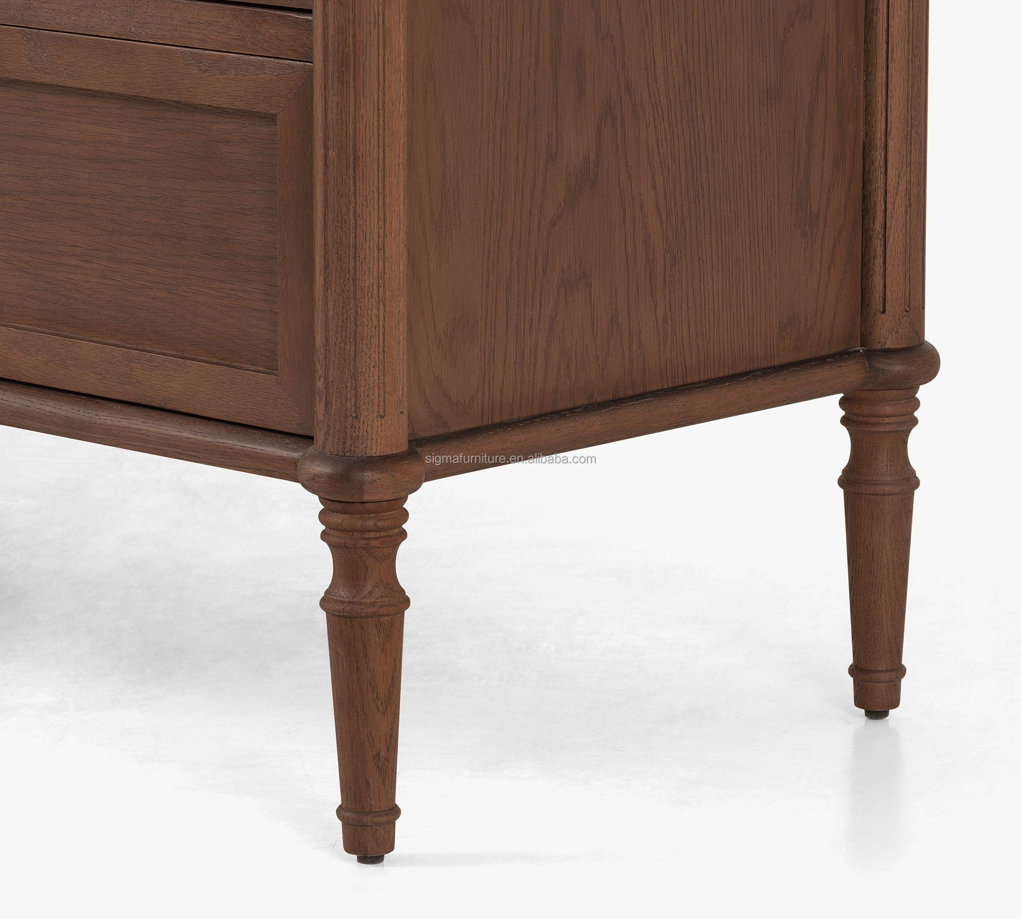 Traditional vintage design vanity dresser 6-drawers bedroom cupboard furniture cabinet hardware