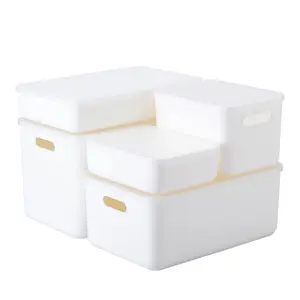 Storage Drawers Plastic Storage Box Stackable Sundries Organizer With Lid