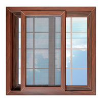 Ventana Corredera Moderna de Aluminio para Autobús con Vidrio Templado, Diseño de Rotura Térmica, Aislamiento Térmico