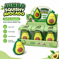 Creatief schattig simulatie avocado knuffel, traag terugverend stressverlichtend knijp fidget toy