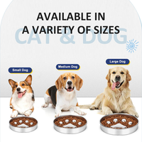 Fabricant de bols personnalisés de luxe pour animaux de compagnie, gamelles anti-glouton en acier inoxydable pour chiens et chats, avec logo sur mesure
