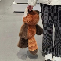Peluche Panda Rouge Mignon et Doux pour Enfants et Amateurs d'Animaux