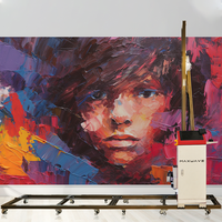 Imprimante à jet d'encre UV CMJN d'impression directe verticale au mur pour projet de peinture murale 3d d'article intérieur extérieur