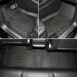 Tapis de sol de voiture en TPE, 4 pièces, moulage par injection, LHD RHD, pour <span class=keywords><strong>Hyundai</strong></span> <span class=keywords><strong>Santa</strong></span> <span class=keywords><strong>Fe</strong></span> (5 places) 2019 2020 2021, accessoires de tapis de voiture 2022 - Product Image 6