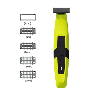 Recortadora de vello corporal eléctrica lavable de una sola cuchilla para hombres, depiladora, afeitadora, kit de aseo corporal y de barba - Product Image 2