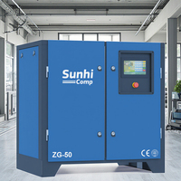 Offres Spéciales fabricant 7.5KW 15KW 22KW 75KW 8Bar 10bar compresseur d'air rotatif industriel silencieux sans huile électrique à vis