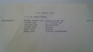 Plc New Old Stock <strong>Hagan</strong> 5x20 Rebuild Kit 1a97808g01 for Warranty Product - Product Image 2
