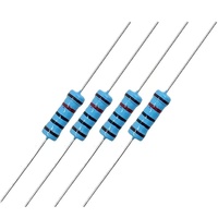 Resistencia Axial de Película Metálica, Directo de Fábrica, Alta Estabilidad ±0.1%, Valor de Resistencia Personalizado, 1/8W 1/4W 1/2W 1W 2W 3W, Resistor de Potencia