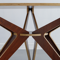 Ensemble de table à manger ronde en bois blanc brillant, style minimaliste moderne et écologique, contreplaqué 18 mm, facile à assembler, pour la cuisine, la maison et l'hôtel