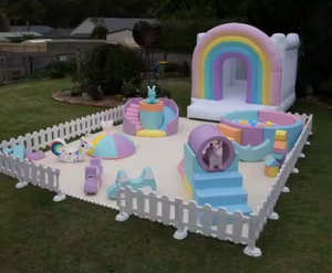 Attrezzatura Commerciale per Giochi Morbidi al Coperto, Area Giochi Bianca per Bambini, Set in PVC e Legno Ledi RTSB-08, Capacità 100-500kg - Product Image 5